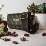 Kahverengi Monogram Desen Picnic Mini Muadil Model Çapraz Askılı Kadın Omuz Çantası